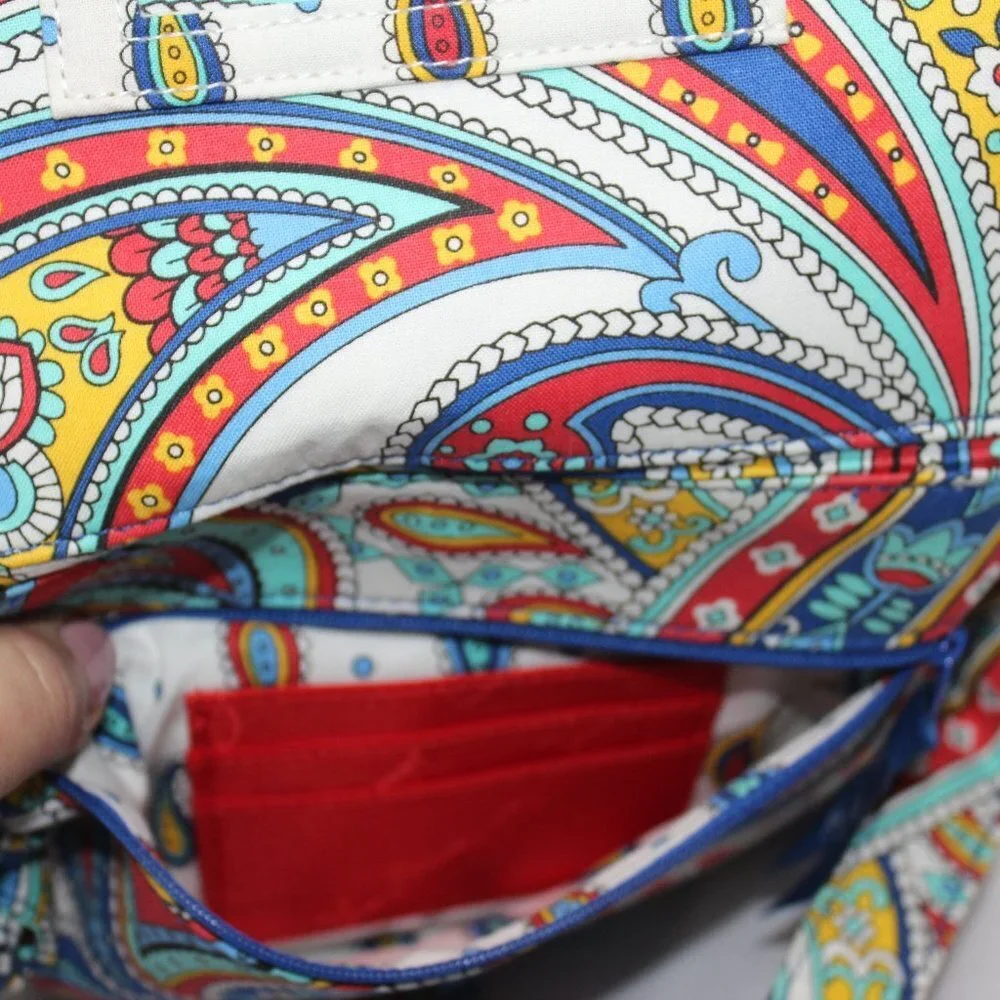Vera Bradley Petal Paisley Small Zip Shoulder Bag